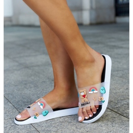 Black slippers with a rubber upper Diaspa 2