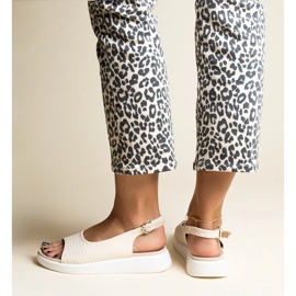 Beige sandals with a thick sole from Hamond 2 Beige sandals with a thick sole from Hamond 2