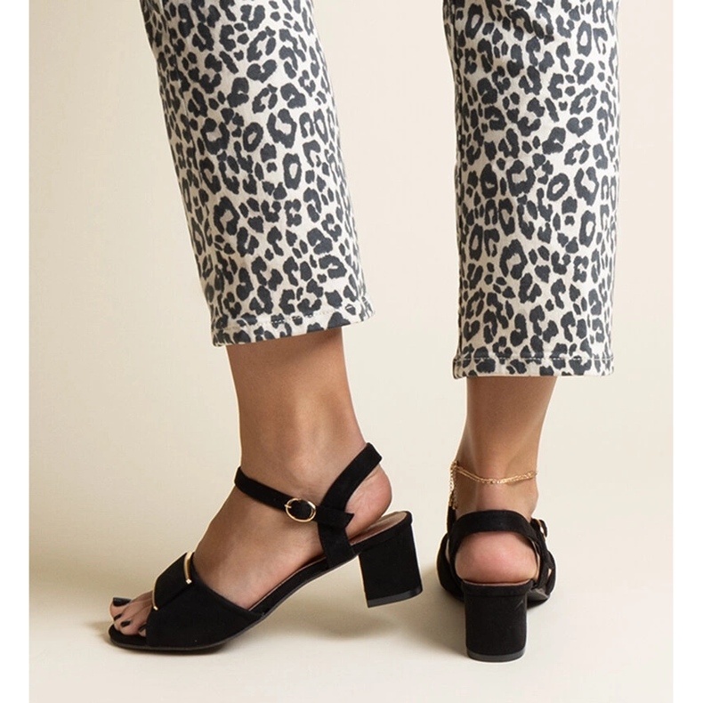 Black low heel sandals from Frederica 2 Black low heel sandals from Frederica 2