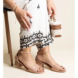 Dark beige classic Kinsela high-heeled sandals 1 Dark beige classic Kinsela high-heeled sandals 1