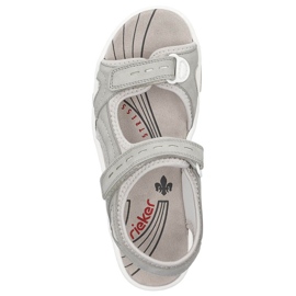 Comfortable women's sports sandals with velcro, gray Rieker 68866-40 grey 2 Comfortable women's sports sandals with velcro, gray Rieker 68866-40 grey 2