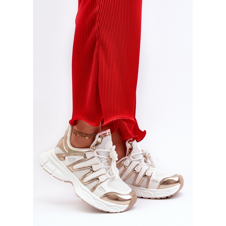 Women's Sneakers White and Gold Ahmani 2 Women's Sneakers White and Gold Ahmani 2