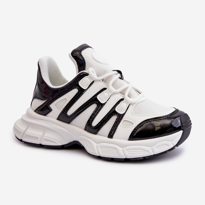 Women's Sneakers White and Black Ahmani 1 Women's Sneakers White and Black Ahmani 1