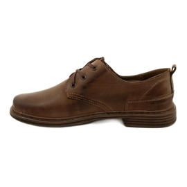 Polbut Men's leather shoes 191k brown 3