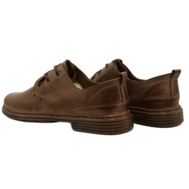 Polbut Men's leather shoes 191k brown 5