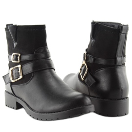 Black Workery boots Y8562 black 2