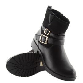 Black Workery boots Y8562 black 1