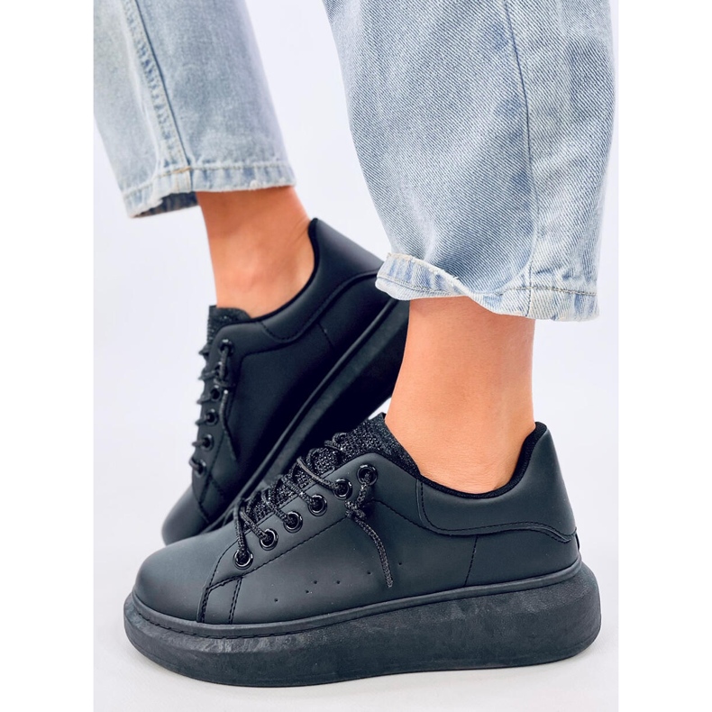 Brans All Black wedge sneakers 2