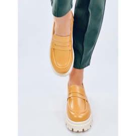 Dench Yellow platform loafers 2