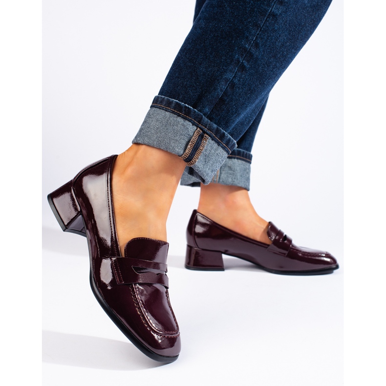 Sergio Leone burgundy patent loafers red 1 Sergio Leone burgundy patent loafers red 1