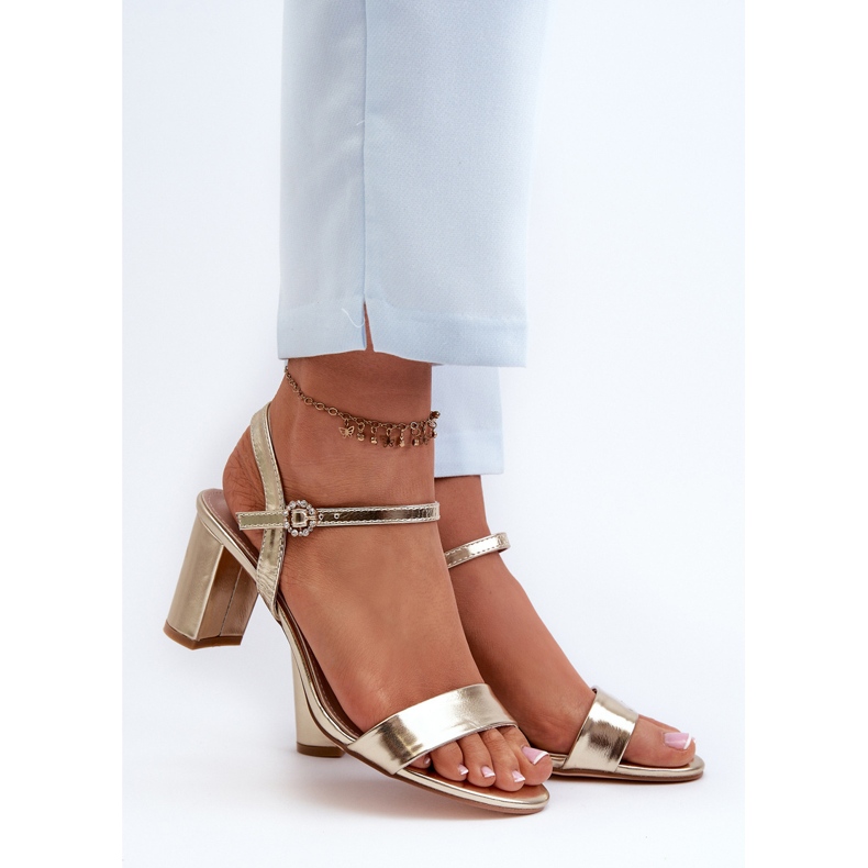 Golden Glindra high heel sandals 2
