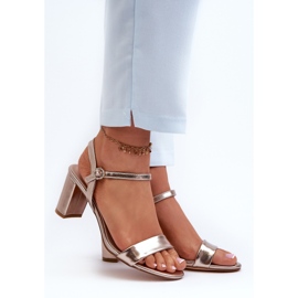 Champagne Glindra High Heel Sandals golden 2