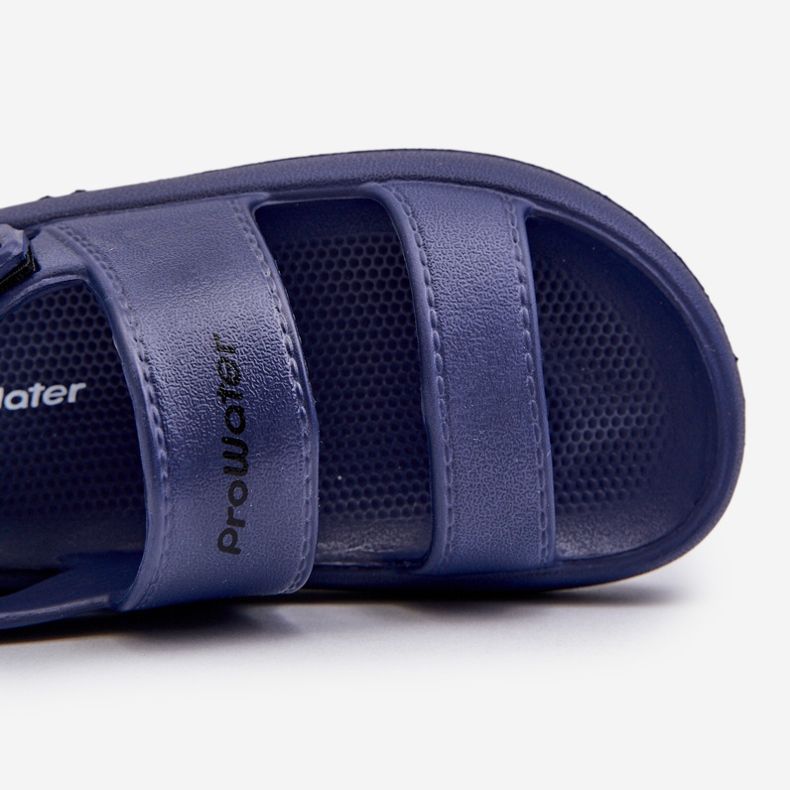 Light Velcro Foam Sandals ProWater PRO-24-05-01K Navy Blue 2