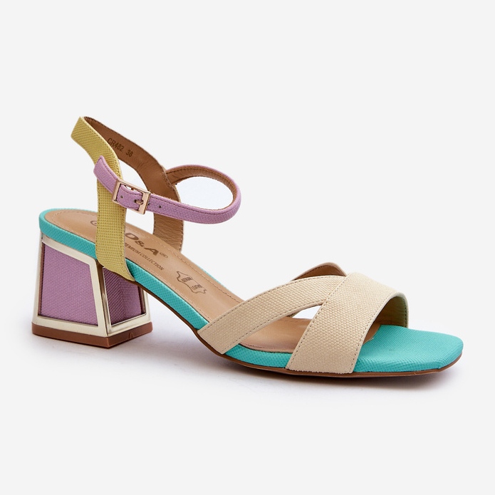 S.Barski Pastel Women's High Heel Sandals D&amp;A CR482 Beige 1