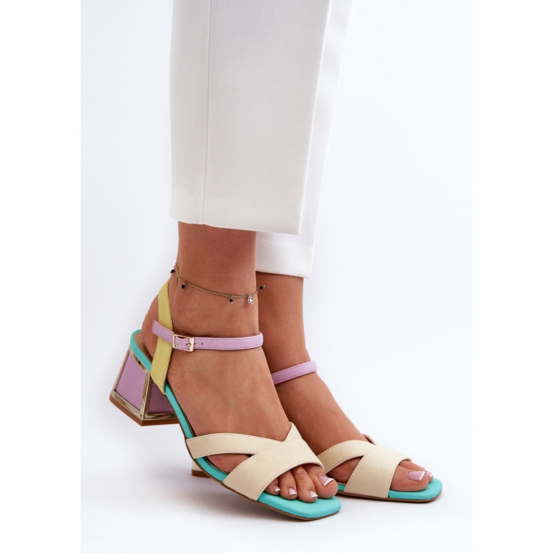 S.Barski Pastel Women's High Heel Sandals D&amp;A CR482 Beige 2