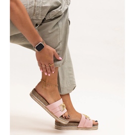 Pink flip-flops with a shiny buckle by Niamh 2