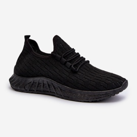 Women's Lightweight Fabric Sports Shoes Black Xalara 1
