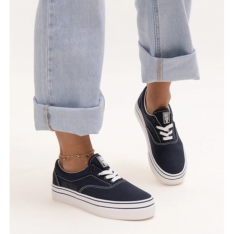 Navy blue sneakers Big Star LL274233 1