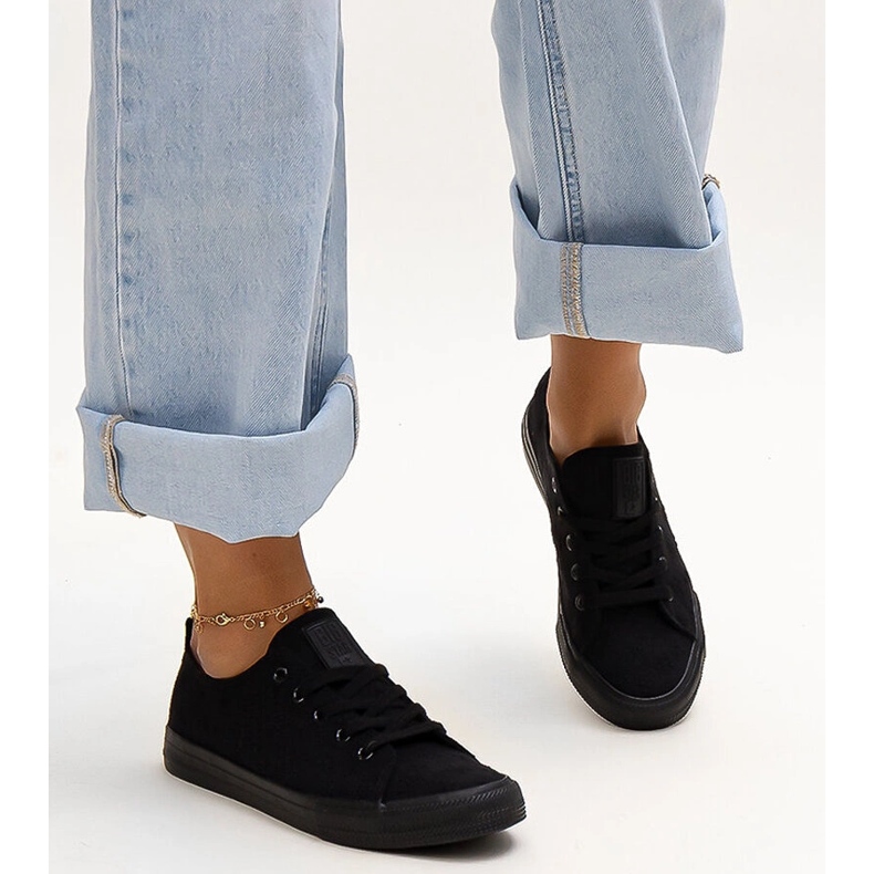 Black fabric sneakers Big Star LL274226 1 Black fabric sneakers Big Star LL274226 1