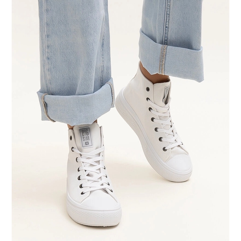 White high-top sneakers Big Star LL274A183 1