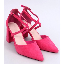 Thois Fuchsia cross-strap pumps pink 1