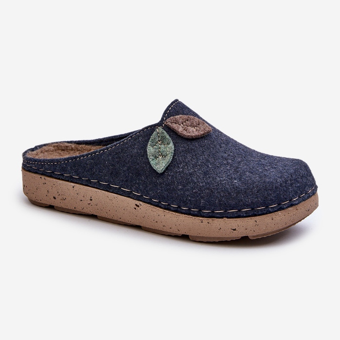 Inblu Women's Felt Slippers ED000013 Navy Blue 1 Inblu Women's Felt Slippers ED000013 Navy Blue 1