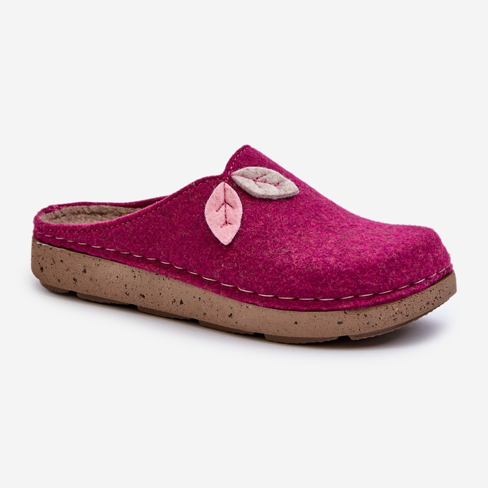 Inblu Women's Felt Slippers ED000013 Fuchsia pink 1