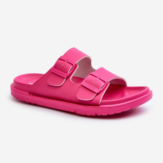 Lightweight Women's Foam Flip-Flops With Buckles Big Star NN274A754 Fuchsia pink 1