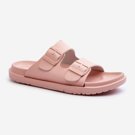 Women's Light Foam Flip-Flops With Buckles Big Star NN274A753 Pink 1