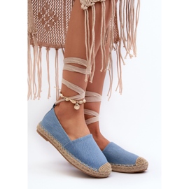 Blue Ismanne tied denim espadrilles 2 Blue Ismanne tied denim espadrilles 2