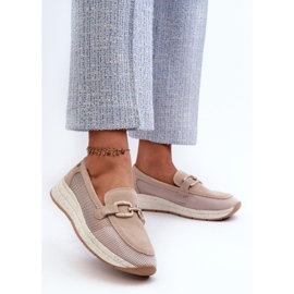 S.Barski Women's Suede Moccasins D&A TW210 Beige 2 S.Barski Women's Suede Moccasins D&A TW210 Beige 2