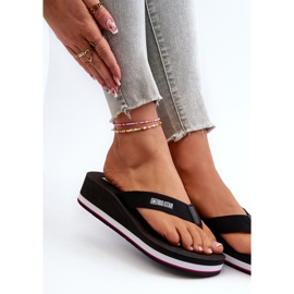 Women's flip-flops on a wedge Big Star JJ274A332 Black 1