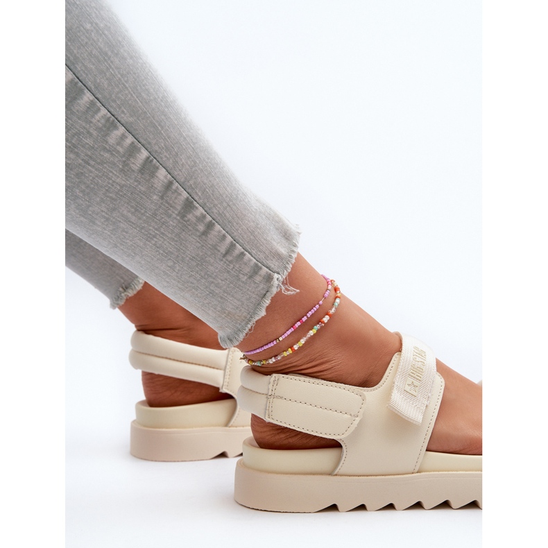 Big Star Women's Platform Sandals NN274751 Beige 1 Big Star Women's Platform Sandals NN274751 Beige 1