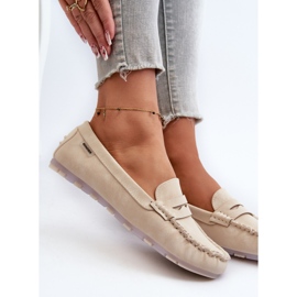 Women's Eco Leather Moccasins, Light Beige Celoria 2 Women's Eco Leather Moccasins, Light Beige Celoria 2