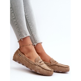Women's Eco Leather Moccasins, Brown Celoria 2