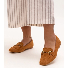 Brown moccasins with a Zamari buckle 1 Brown moccasins with a Zamari buckle 1