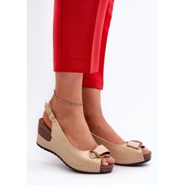 Women's Light Wedge Sandals Comfort Shoes Beige Efravia 2