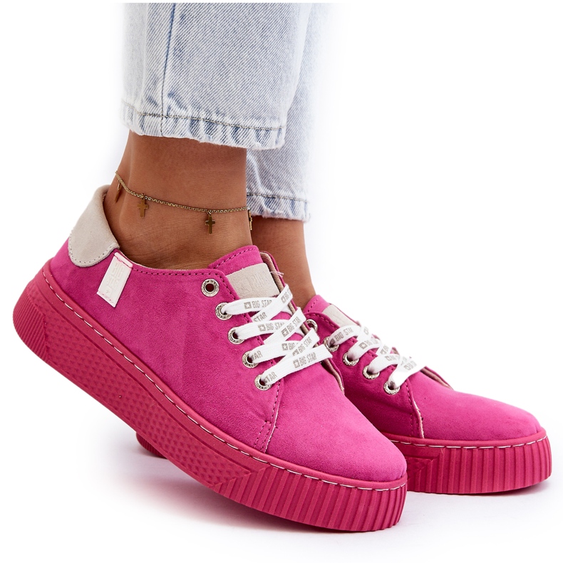 Women's Sneakers Memory Foam System Big Star NN276004 Fuchsia pink 4