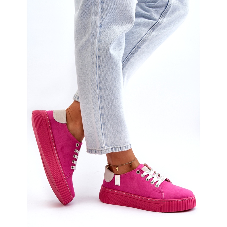 Women's Sneakers Memory Foam System Big Star NN276004 Fuchsia pink 3