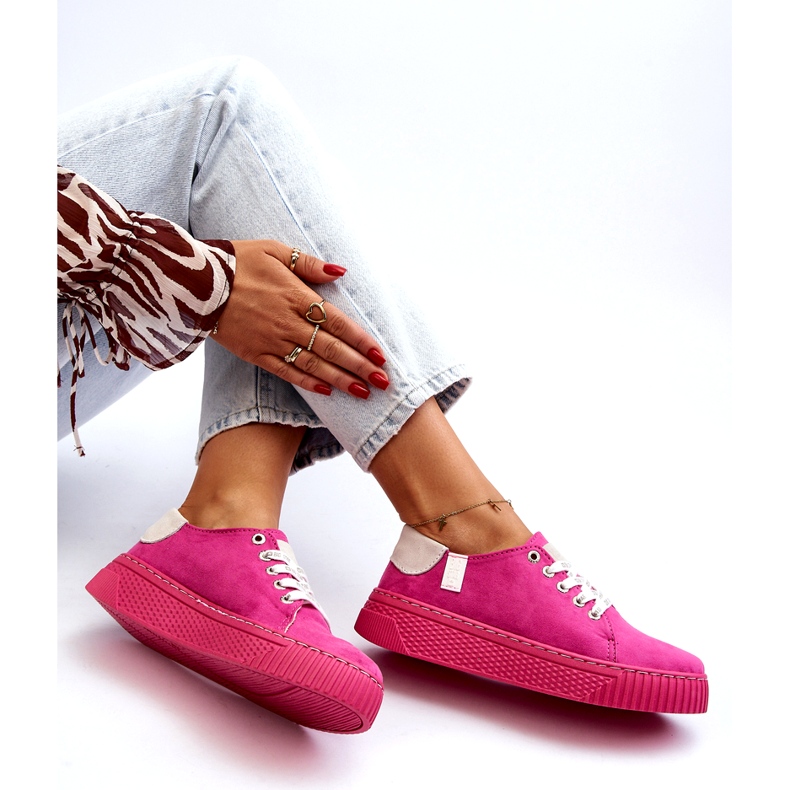 Women's Sneakers Memory Foam System Big Star NN276004 Fuchsia pink 1