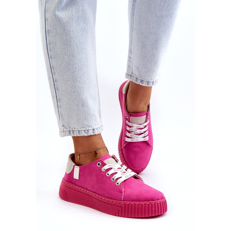 Women's Sneakers Memory Foam System Big Star NN276004 Fuchsia pink 2
