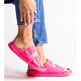 Dark pink Big Star NN274A754 flip-flops 1
