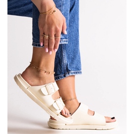 Beige flip-flops Big Star NN274A752 1