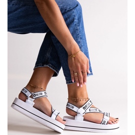 White platform sandals Big Star NN274A526 2