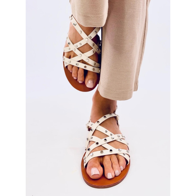 Capris Beige Roman sandals 1 Capris Beige Roman sandals 1