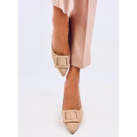 Seastar Pumps on a stiletto heel Fiona Khaki beige 1