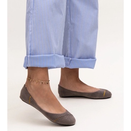 Gray classic Dorris ballet flats grey 1