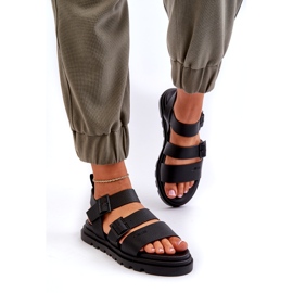 Women's eco-leather sandals big star nn274065 black 1 Women's eco-leather sandals big star nn274065 black 1