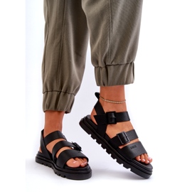 Women's eco-leather sandals big star nn274065 black 2 Women's eco-leather sandals big star nn274065 black 2