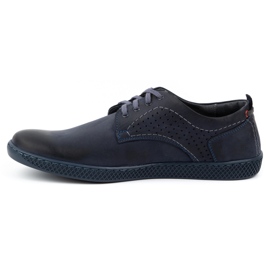 Antex Men's casual shoes 302 navy blue 1